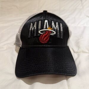 Black Miami Heat Trucker Hat